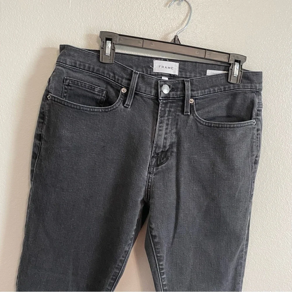 FRAME Faded Black L'Homme Skinny Jeans Size 32